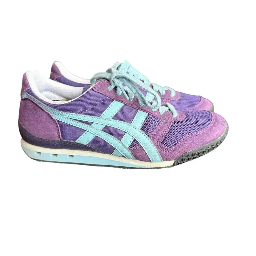 Onitsuka Tiger Ultimate 81 HN567 Purple Turquoise Women's Sneakers RARE - Size 6